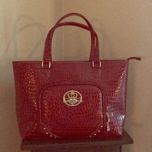 Tote bag red croc tote